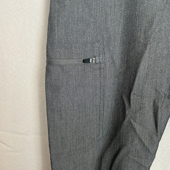 Figs Yola Technical Collection Graphite Teal drawstring skinny scrub siz… - Picture 4 of 12